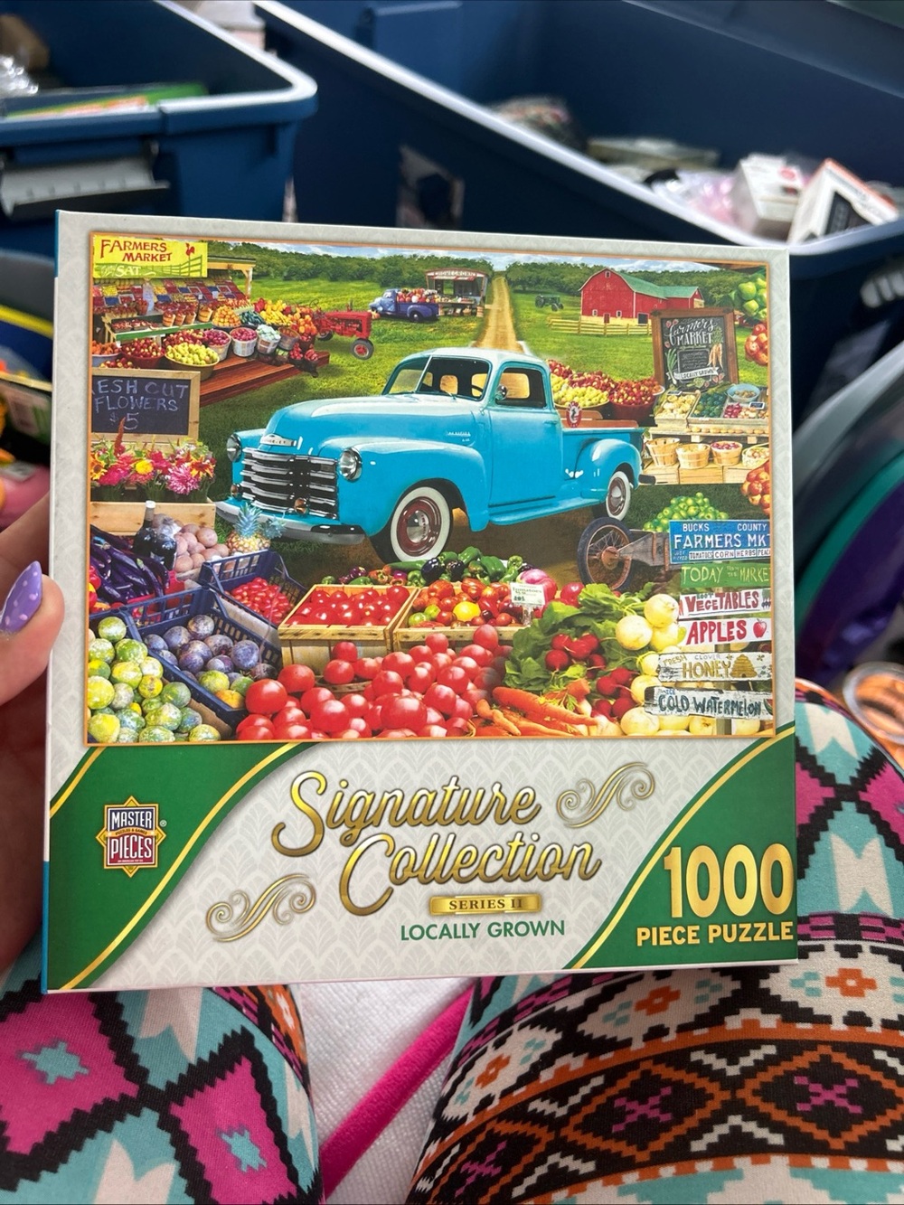Signature Collection Locally Grown 1000-Piece Puzzle - Blue Truck